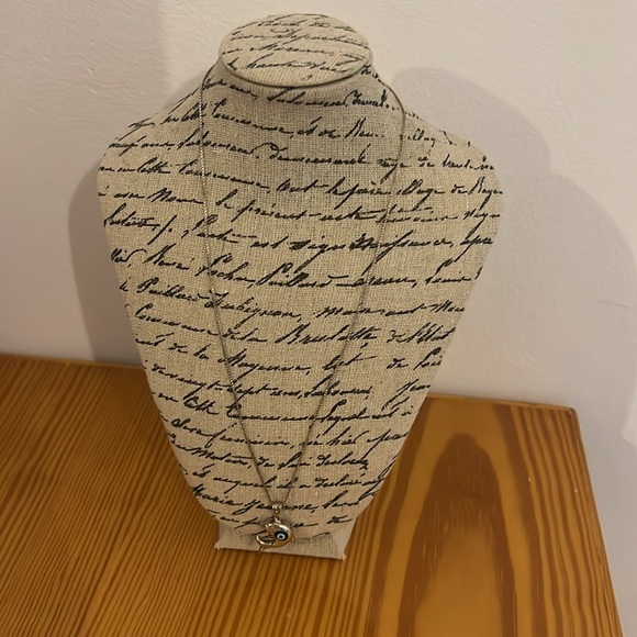 Women's Jewlely Evil Eye Dolphin Pendant Necklace - Picture 7 of 10